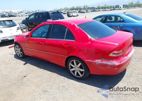 2003 Mercedes-Benz C 230 Kompressor Sport из США, поврежденный, VIN WDBRF40J83A484647